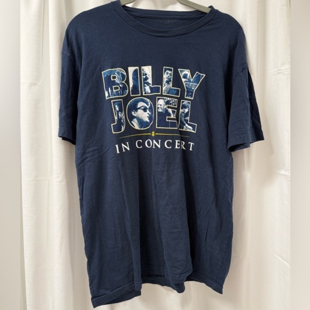 Billy Joel Concert Graphic Tee - Navy Size XL